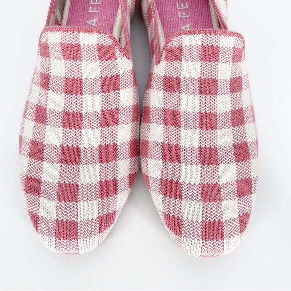 Rothys | Size 7.5 Marta Ferri Collab Gingham Primrose Check Loafers Preppy - Picture 3 of 14